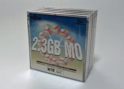 5x Unopened FUJITSU 3.5inch 2.3GB Gigamo Rewritable MO Disk • $100