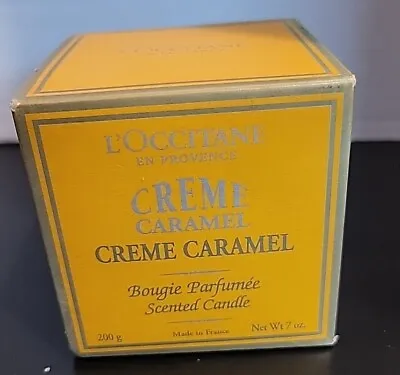 L'Occitane En Provence Candle Discontinued Bougie Creme Caramel 7 Oz France • $34.99