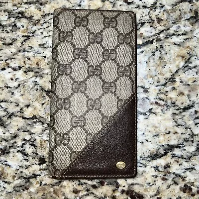 GUCCI Vintage Long Wallet Checkbook Cover Accessory Collection Made In Italy • $135