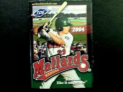 2004 Madison Mallards Baseball Schedule Budweiser Luther's Blues • $1.50