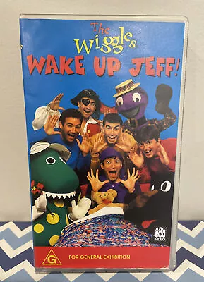 The Wiggles Wake Up Jeff VHS Video Cassette Tape PAL G 1996 Clear Small Box • $12