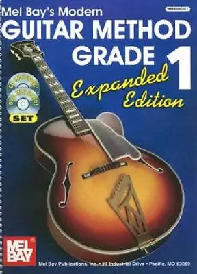 Mel Bay Modern Guitar Method Grade 1 Expanded Edition (Book/CD/DVD Set) - GOOD • $7.25