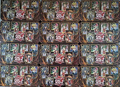 Full Case Of 12 EMPTY 2023 Tins 25th Anniversary - YuGiOh - Card Storage MP23 • £11.99