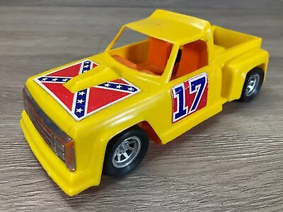 Vintage Testor Toys Yellow Plastic Hot Rod Pickup Truck Southern Flag #17 • $9.20