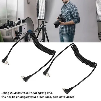 £6.23 • Buy Camera Flash Synch PC Cord Flash Sync Cable Plug And Play Anti Fall Male To