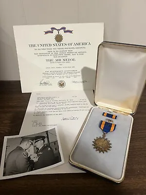 Rare Captain Vietnam War Air Medal W Numerals Original Gov Documents &Photo WWII • $430