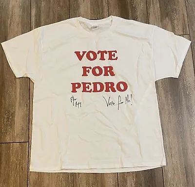 Efrain Reyes Napoleon Dynamite Signed Vote For Pedro T-Shirt Beckett Witnessed  • £72.28