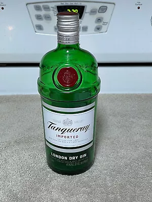 1 Tangueray Gin Bottle Green Glass 1 Litre Empty Bottle • $8