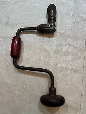 Vintage Hand Drill Auger Bit Brace Old Tool 14  Barn Find! • $13.99