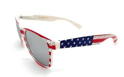 Classic 80's Vintage Style Horn Rimmed Sunglasses USA Rugged Flag Frame  • $4.99