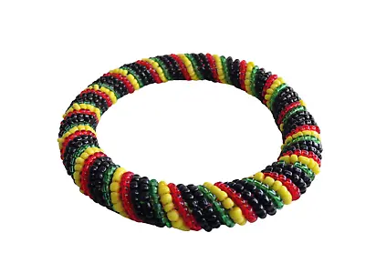 Wrist Band Bracelet Masai Beads Colorful African Unisex One Size Made In Kenya • $7.99