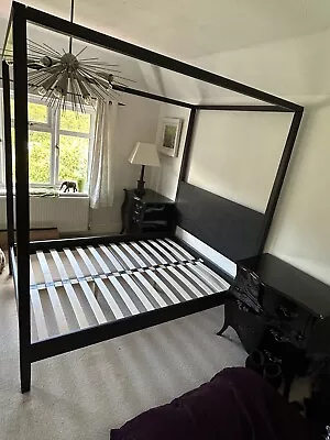 Habitat Blissford Four Poster Double Bed Frame Black • £35