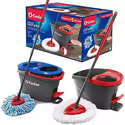 Foot Activated Pedal Spin Mop Bucket System Hands-Free System • $29.98