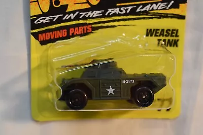 Matchbox 1:64 #77 Weasel Tank Get In The Fastlane Green • $2.99