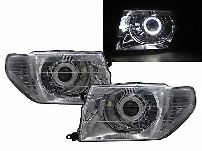 Montero IO 98-15 Guide LED Halo Projector Headlight Chrome For Mitsubishi LHD • $652.59