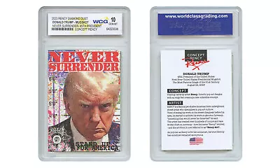 $49.43 • Buy Donald Trump 45th President MUGSHOT Trading Card By RENCY ART - Gem Mint 10