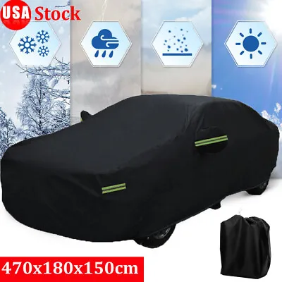 Large Full Car Cover Waterproof Rain Snow Dust Resistant Outdoor UV Protection • $49.67