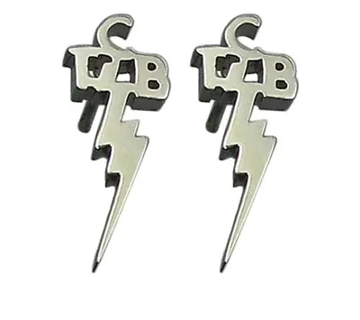 Elvis TCB Logo Silver Metal Stud Earrings • $6.99