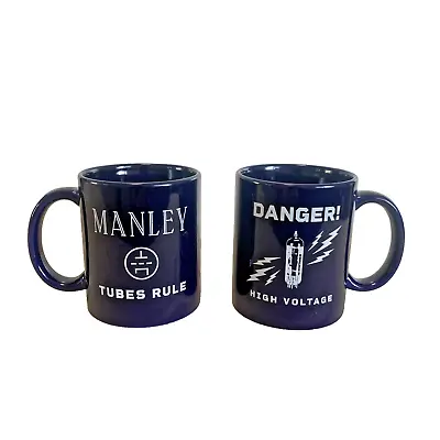 Pair Of 2 Manley High Voltage Coffee Mugs High End Hifi Tubes Rule High Voltage • $21