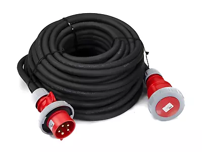 415V Extension Lead 10 Metres Cable 2.5mm/4.0mm 16A/32A 5-Pin 3 Phase Heavy Duty • £75