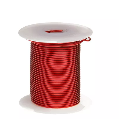 15 AWG Gauge Enameled Copper Magnet Wire 2oz 13' Length 0.0583  155C Red • $8.63