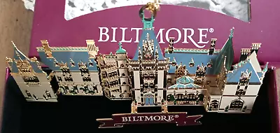 Biltmore Estate NC Castle Christmas Tree Ornament 3D Brass With Enamel 5  USA • $14.99