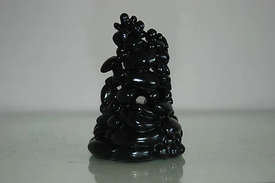 £15.99 • Buy Aquarium Stunning Black Coral Pebble Marine Orb Decoration 9 X 9 X 12 Cms