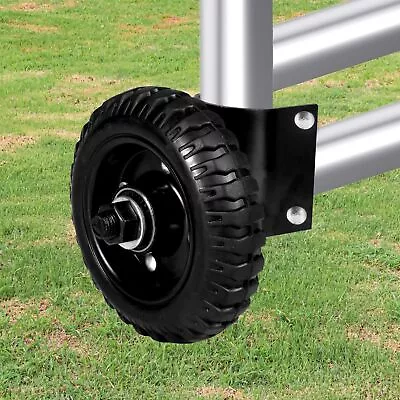 Gate Wheel For Metal Tube Gate 6 In Black Side Mount Rolling Farm Gate Wheel -H • $32.01