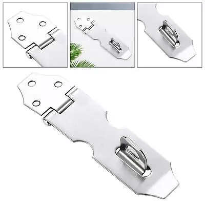 Stainless Steel Padlock Hasp Heavy Duty Hasp And Staple Door Clasp Gate Lock • £5.02