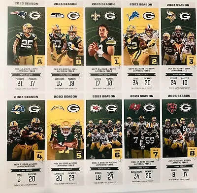 2023 Green Bay Packers Full Set Of Commemorative Season Tickets.  Jordan Love • $10