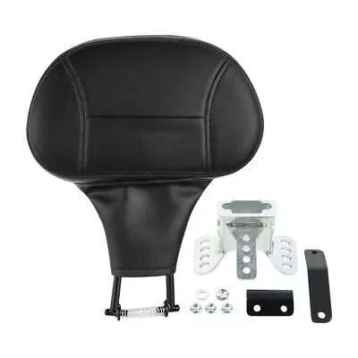 $120 • Buy Front Driver Rider Backrest Pad Fit For Harley Touring Street Road Glide 2009-UP