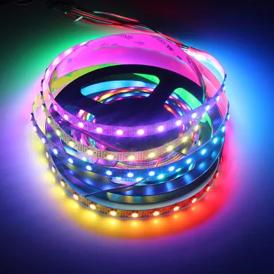 5M 5V 60Leds/M 300 Pixels Programmable WS2812B RGB LED Strip Non-Waterproof IP20 • $36.99