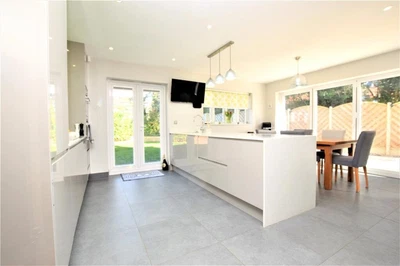 £1000 • Buy Grey Gloss Built In Kitchen Units & Quartz Worktop (sink & Bins) Ready 11 April