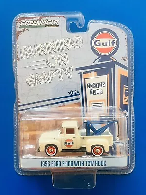 2018 GreenLight Running On Empty GULF OIL 1956 FORD F-100 PICKUP WITH TOW HOOK • $75