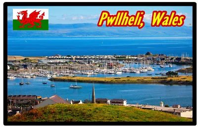 £2.45 • Buy Pwllheli, Wales - Souvenir Novelty Fridge Magnet - Sights / Flag / New / Gifts