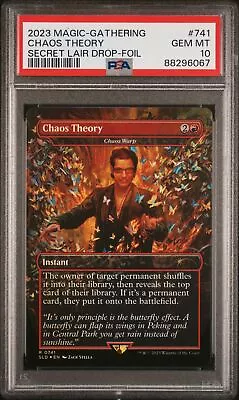 MTG Chaos Theory 0741 Chaos Warp Secret Lair Drop Rare Foil PSA 10 Gem Mint • $11.50