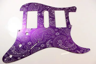 Purple Paisley Anodized  Aluminum HSH Strat Pickguard- Fits Fender Stratocaster • $100