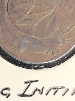 1968 2 Cent Coin With No Designer Initials Or Back Foot! Foot And SD Missing! #1 • $90