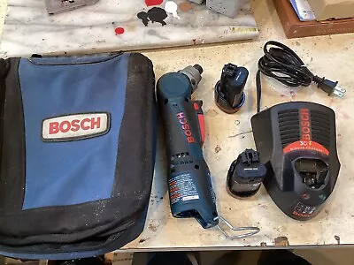 Bosch PS10 10.8v Cordless Right Angle Driver With Case  Changer And 2 Batteries • $30