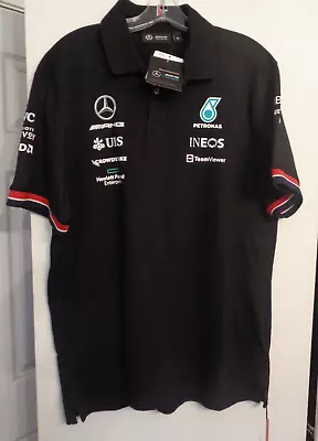 Mercedes AMG Petronas Racing Shirt Black EXTR LARGE NWT Officially Licensed • $19.95