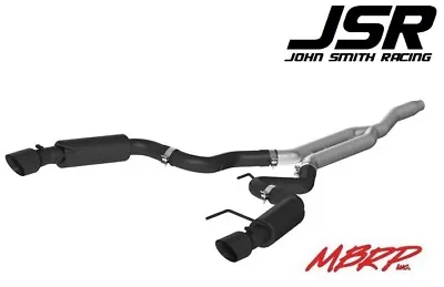 15-23 Mustang EcoBoost 2.3L MBRP Cat-Back Race Series 3in Exhaust (Black Tips) • $729.99