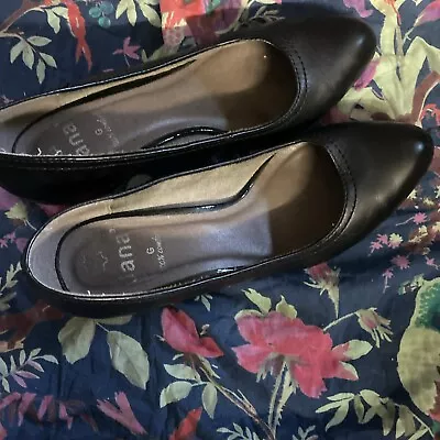 Jana Softline Shoes Adults Women’s Court Black Heels Slip On Size 4/37G. • £2.99