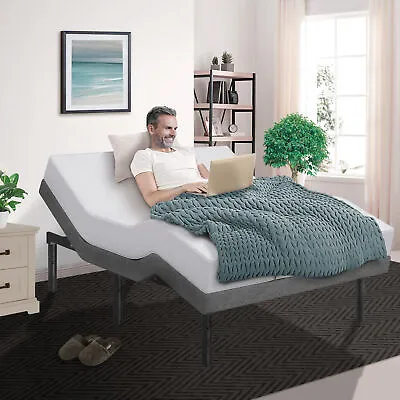 $499 • Buy Smart Adjustable Bed Frame Wireless Remote Massage App Control Bluetooth USB