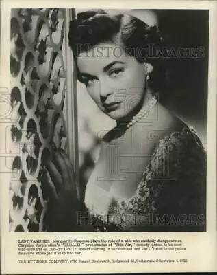 1955 Press Photo Marguerite Chapman Stars In The Comedy Drama  Thin Air  • $19.99
