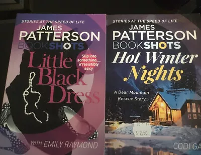 JAMES PATTERSON BOOK SHOTS - HOT WINTER NIGHTS & LITTLE BLACK DRESS Pb • $8