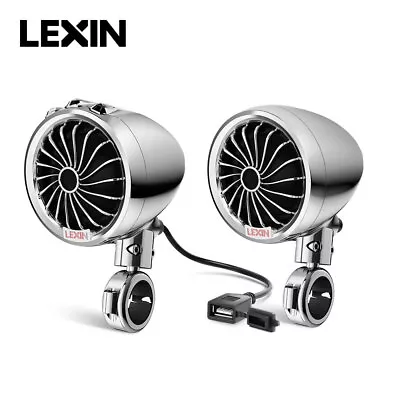 LEXIN Q3 Motorcycle Bluetooth Speaker Stereo Audio Systems For 7/8” To 1 1/4”  • $159.99