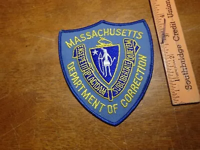 Massachusetts Department Of Corrections Mass State Police Obsolete Patch Bxaa#20 • $7.99