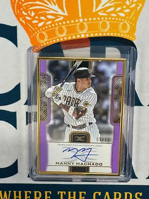 2023 Topps Definitive MANNY MACHADO Purple Gold Framed Auto #'d 10 CP • $46