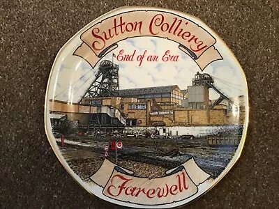 Sutton Colliery Mining Plate Limited Edition • £11