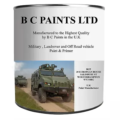 Military Vehicle Paint Nato And Camo Colours Polyurethne Vehice Paint • £69.99